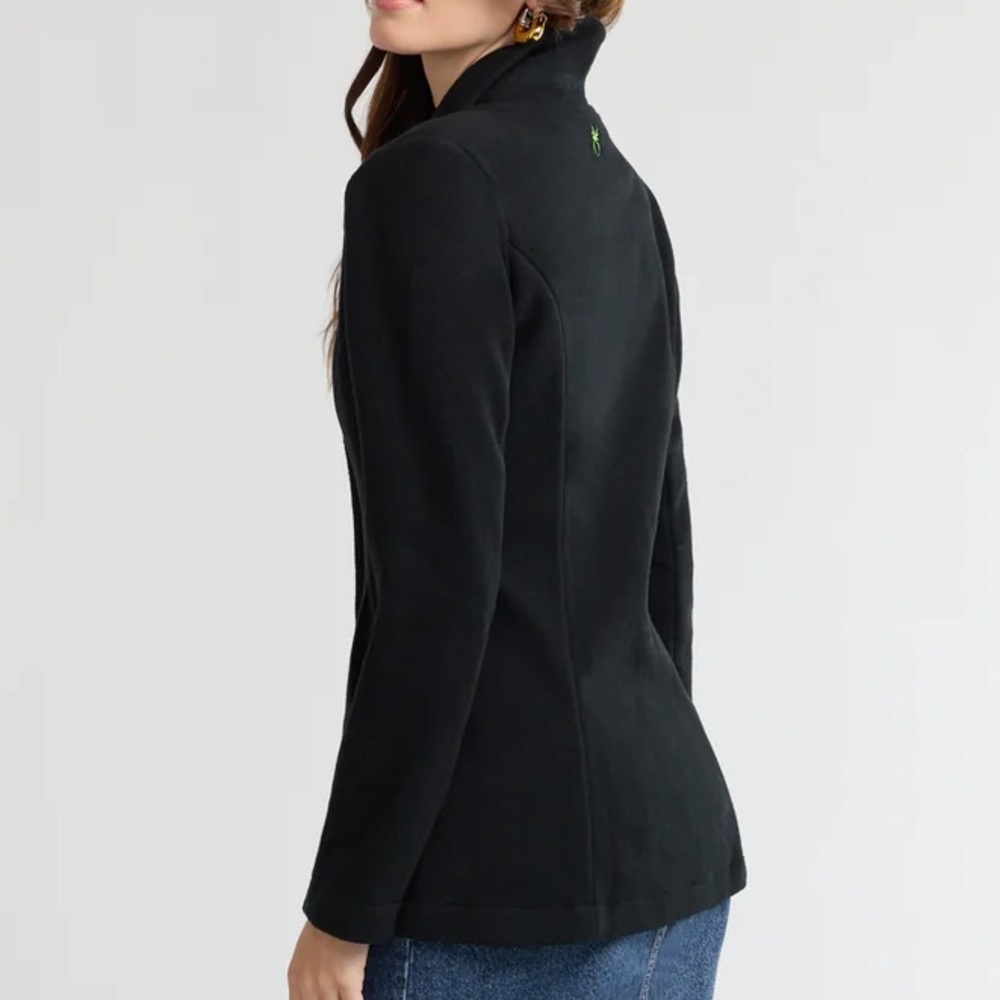 Dudley Stephens Classic Black Fleece Blazer Sz S - Picture 9 of 9